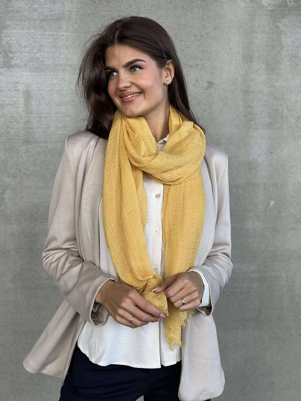 Viskose Skjerf Sennep