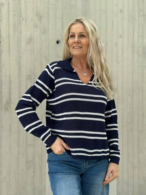 Hovedbilde Alva Genser Marine Blå