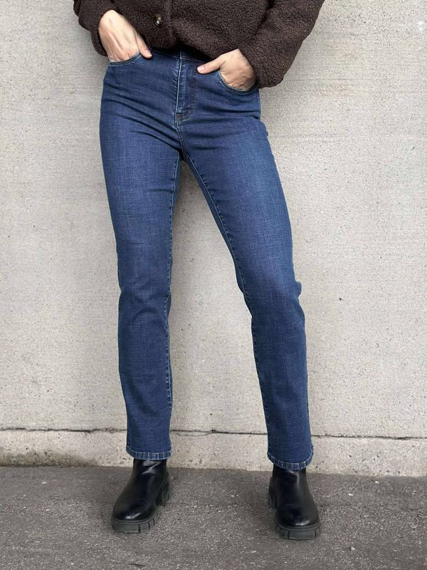 Pepper Straight Leg Jeans Mørk Vask