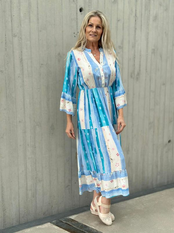 Amina Kjole Lys Blå