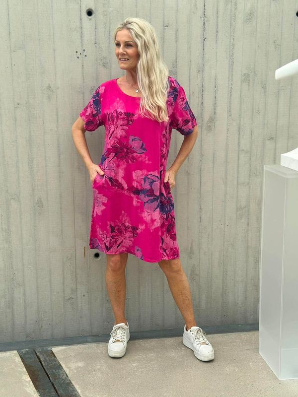 Linda Kjole Flora Mørk Rosa