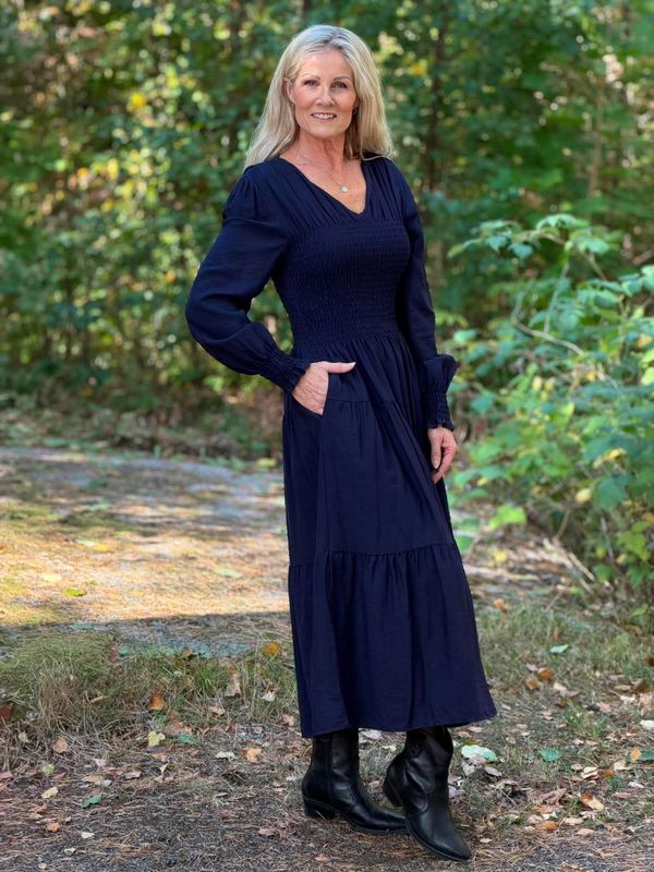 Ines Kjole Navy