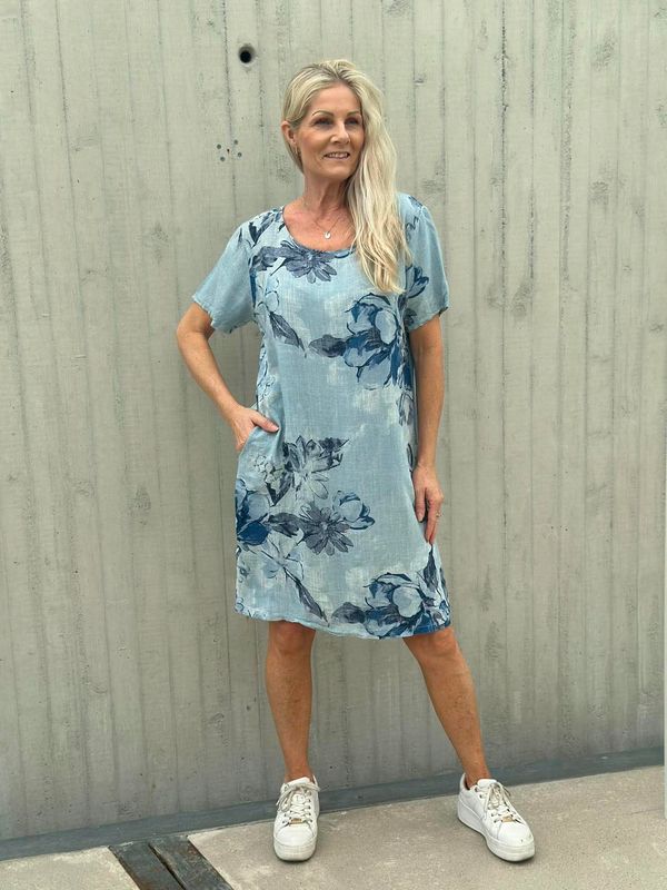 Linda Kjole Flora Lys Blå