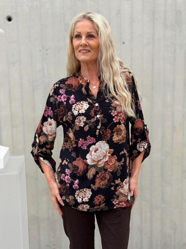 Lucia Skjortebluse Sort