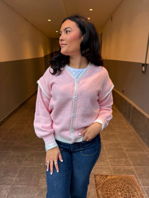 Isabella Cardigan Lys Rosa