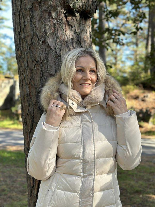 Dunjakke #2592 Creme 