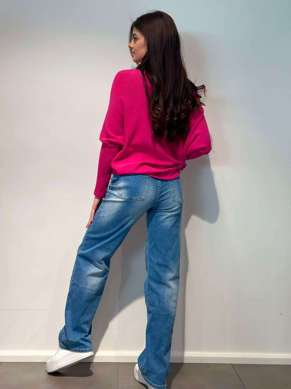 Pepper Jeans Wide Leg Mellom Vask