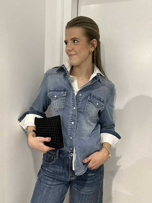 Denim Skjorte Medium Vask