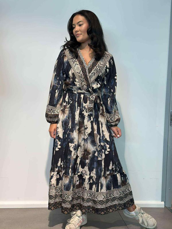 Zahra Kjole Marine Blå