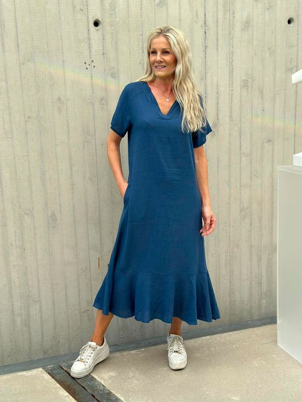 Miriam Kjole Marine Blå