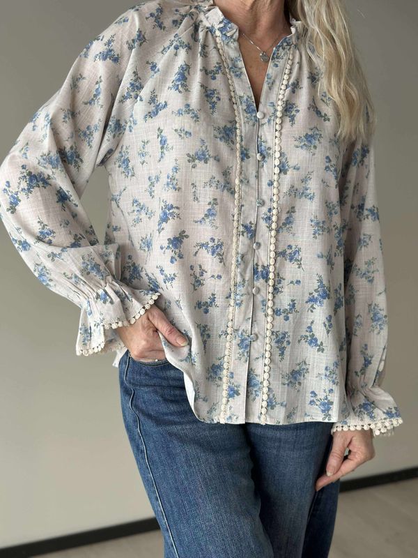 Zinnia Bluse Blå