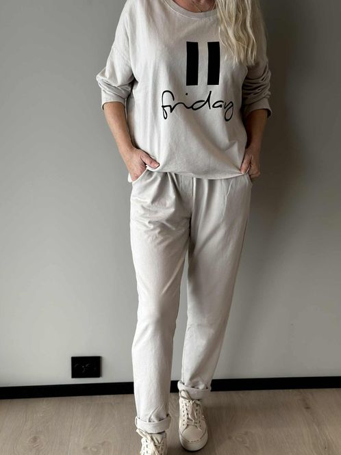 Hovedbilde Friday Joggedress Beige