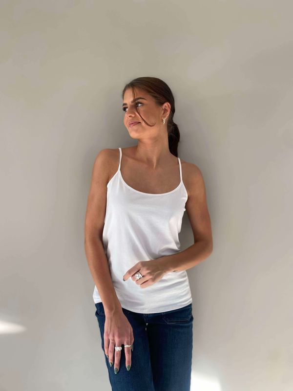 Pepper Basic Singlet Hvit