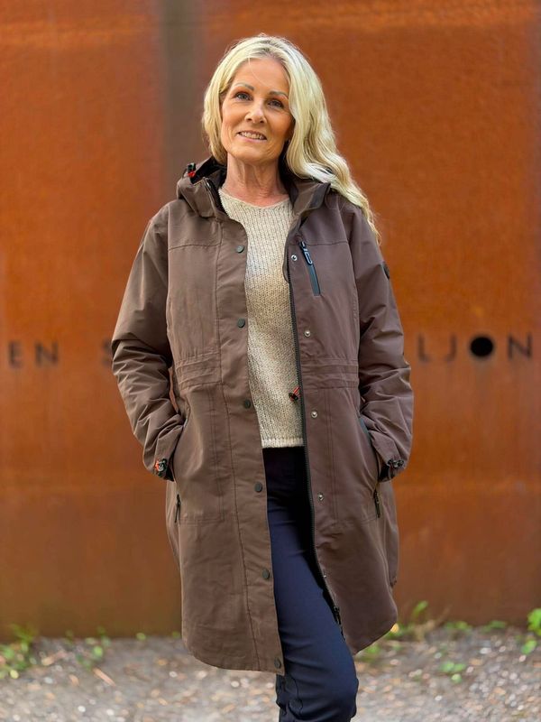 Alba Regnjakke Brown