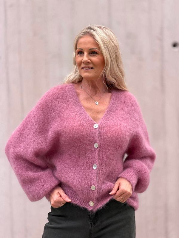 Lova Cardigan Antikk Rosa
