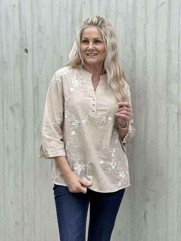Helina Bluse Beige