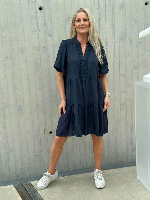 Pia Kjole Marine Blå