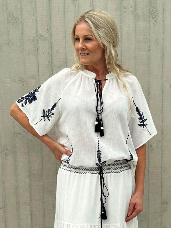 Lumina Bluse Navy