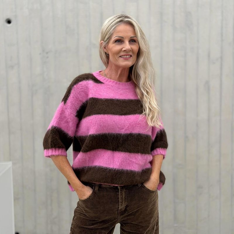 Verona Genser Mørk Rosa