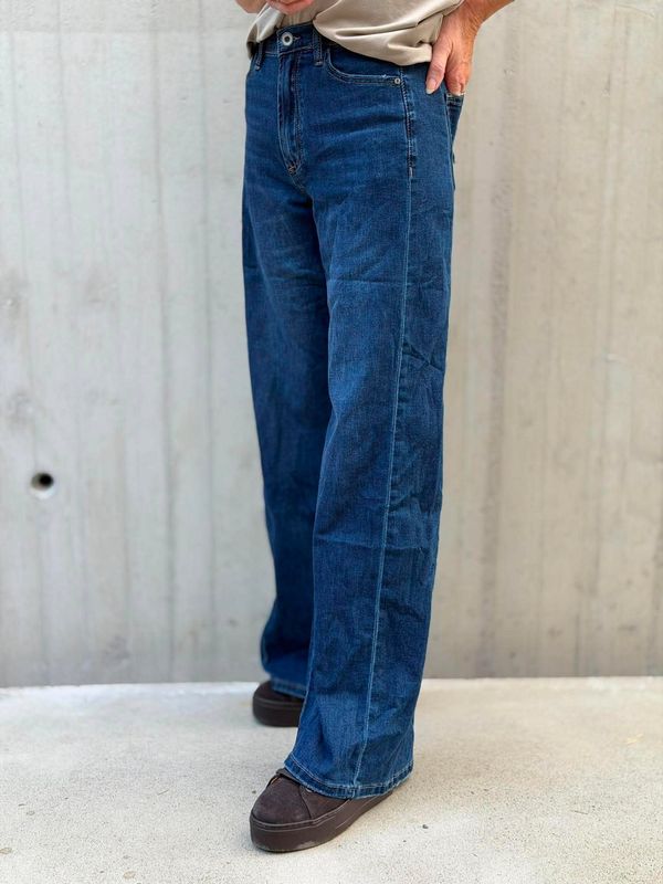 3D Jeans Wide Leg Denim